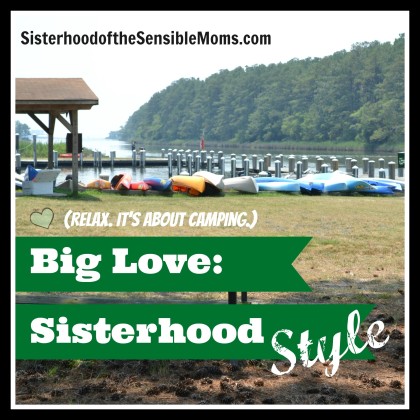 Big Love: Sisterhood Style. Relax! It's about camping. Hilariously camping with a boatload of kids.