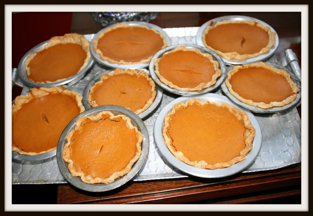Erin's Aunt makes each kid their own pie for Thanksgiving dinner