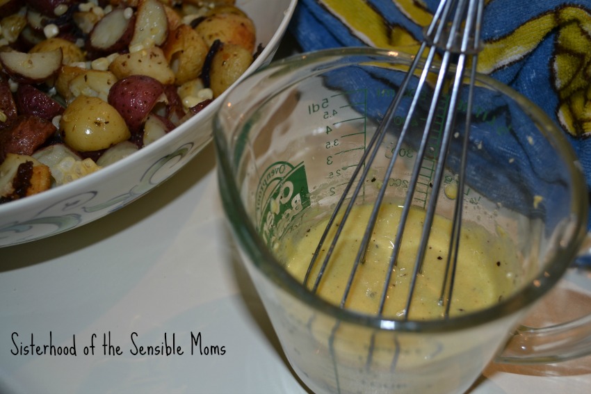 Cilantro Dijon Mustard Roasted Potato Salad Recipe #yummy -- Sisterhood of the Sensible Moms