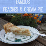 Ellen’s Famous Peaches and Cream Pie