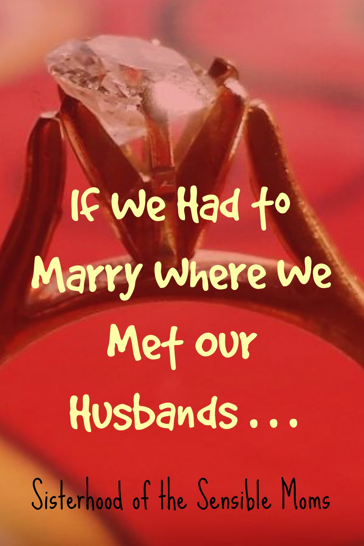If You Had To Marry Your Partner Where You First Met, Where Would The Wedding Be? - Sisterhood of the Sensible Moms