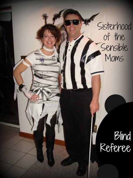 DIY Halloween Costumes - Blind Referee - Sisterhood of the Sensible Moms