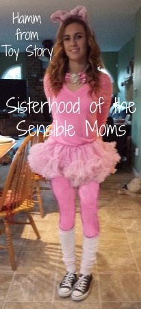 DIY Halloween Costume: Hamm the Pig From Toy Story - Pig Ear Tutorial - Sisterhood of the Sensible Moms