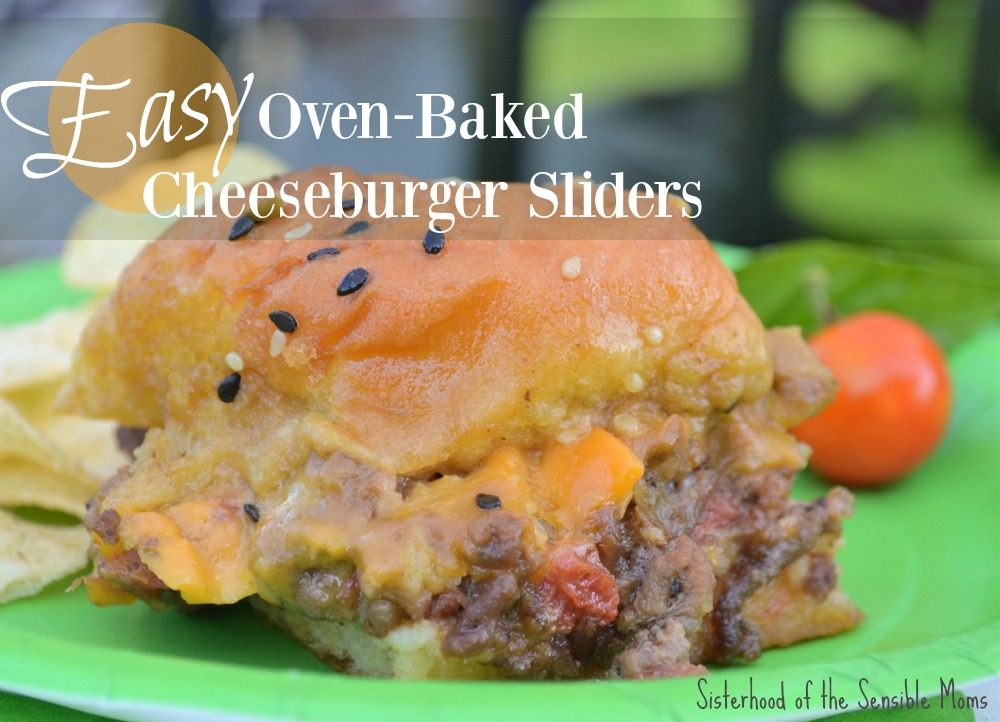 Crave some tavern goodness without the drive? Make Easy Oven-Baked Cheeseburger Sliders! Perfect for a party OR a busy weeknight! This recipe is the best. | Sisterhood of the Sensible Moms