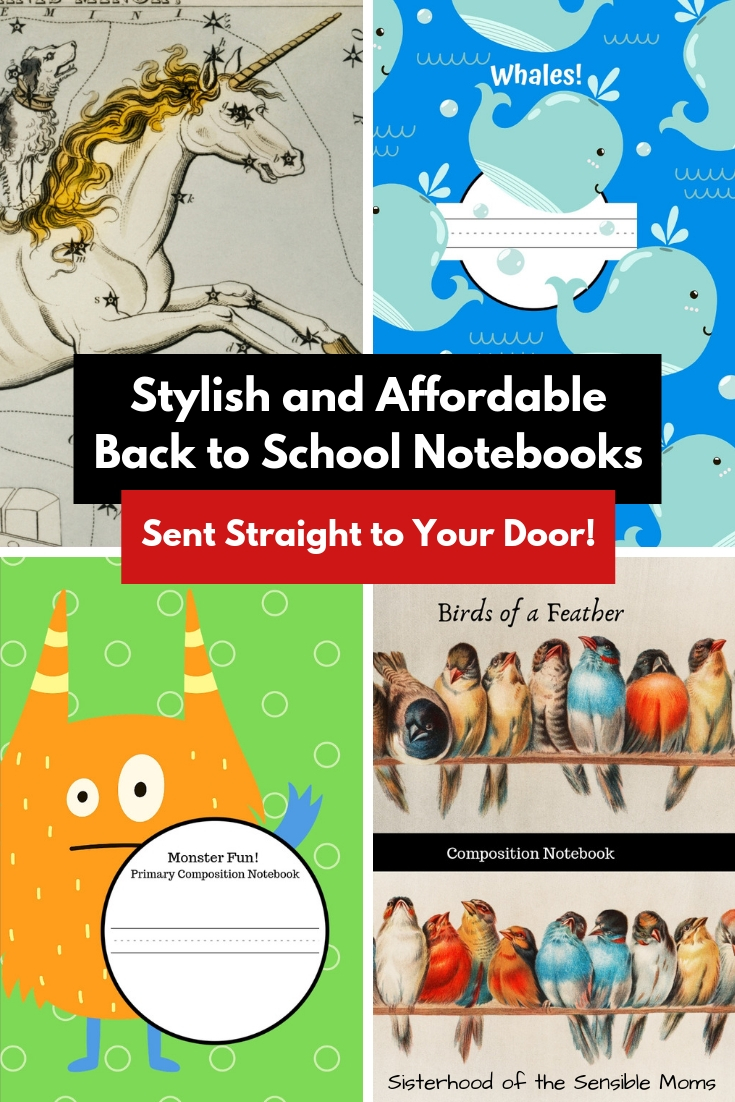 So cute and Fun! Stylish and Affordable Back to School Notebooks You Need and Want for Preschool all the way up to College! Sisterhood of the Sensible Moms