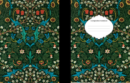 Sophisticated Floral College Ruled Notebook